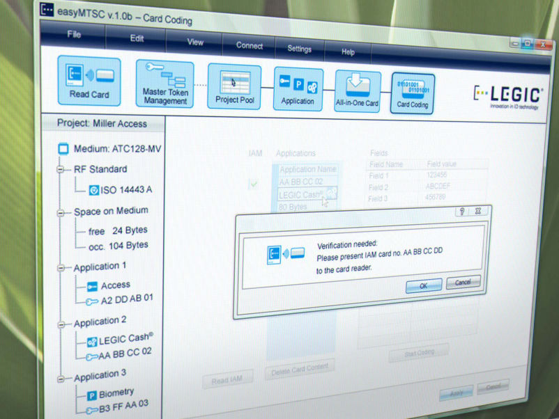 interface rfid software legic studio
