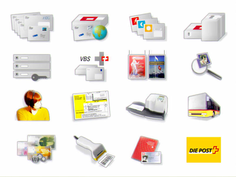 icons vom intranet der schweizerischen post